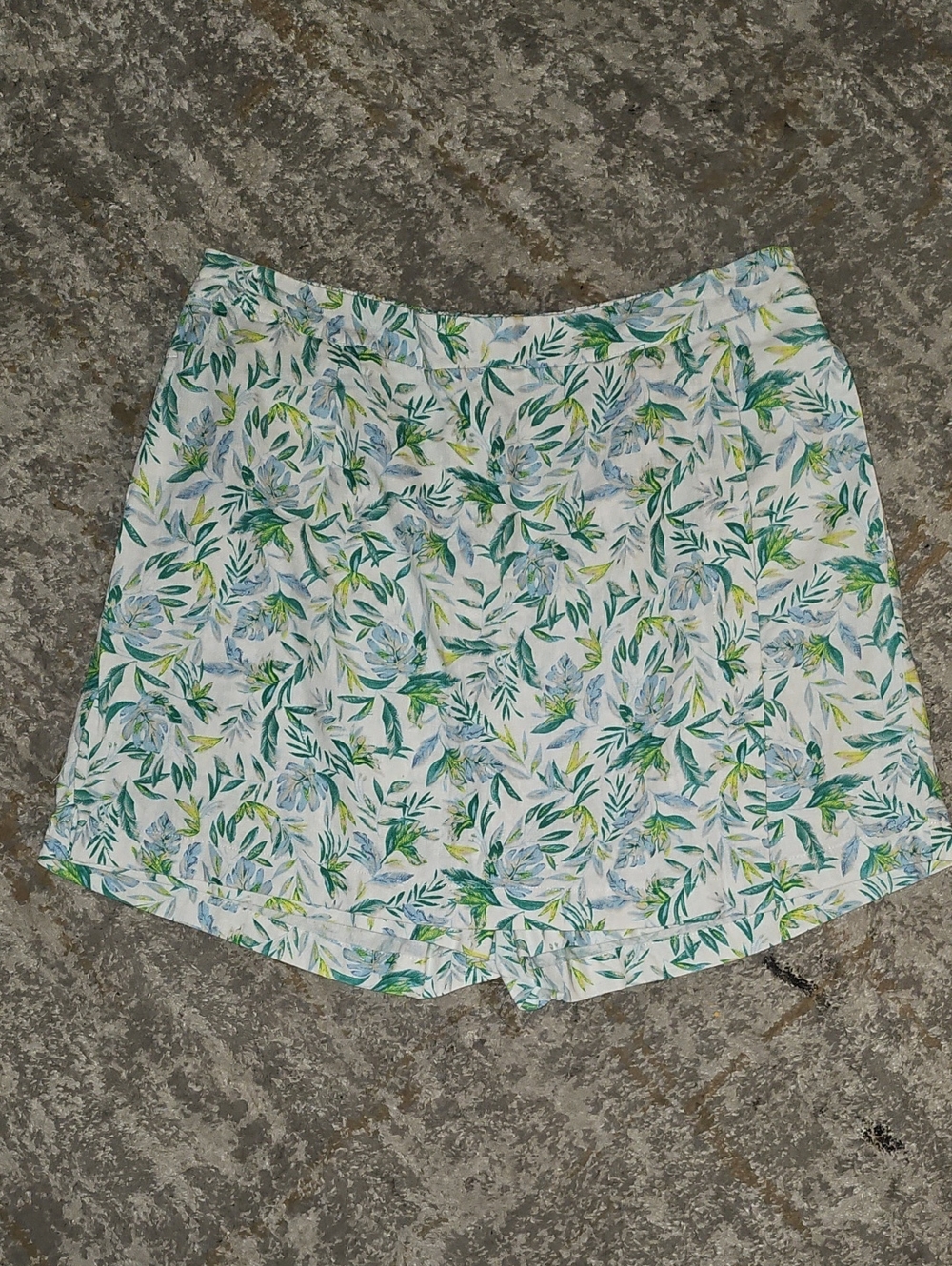 Ellen Tracy Pull On Linen Blend Skort Green  XL - Picture 5 of 12